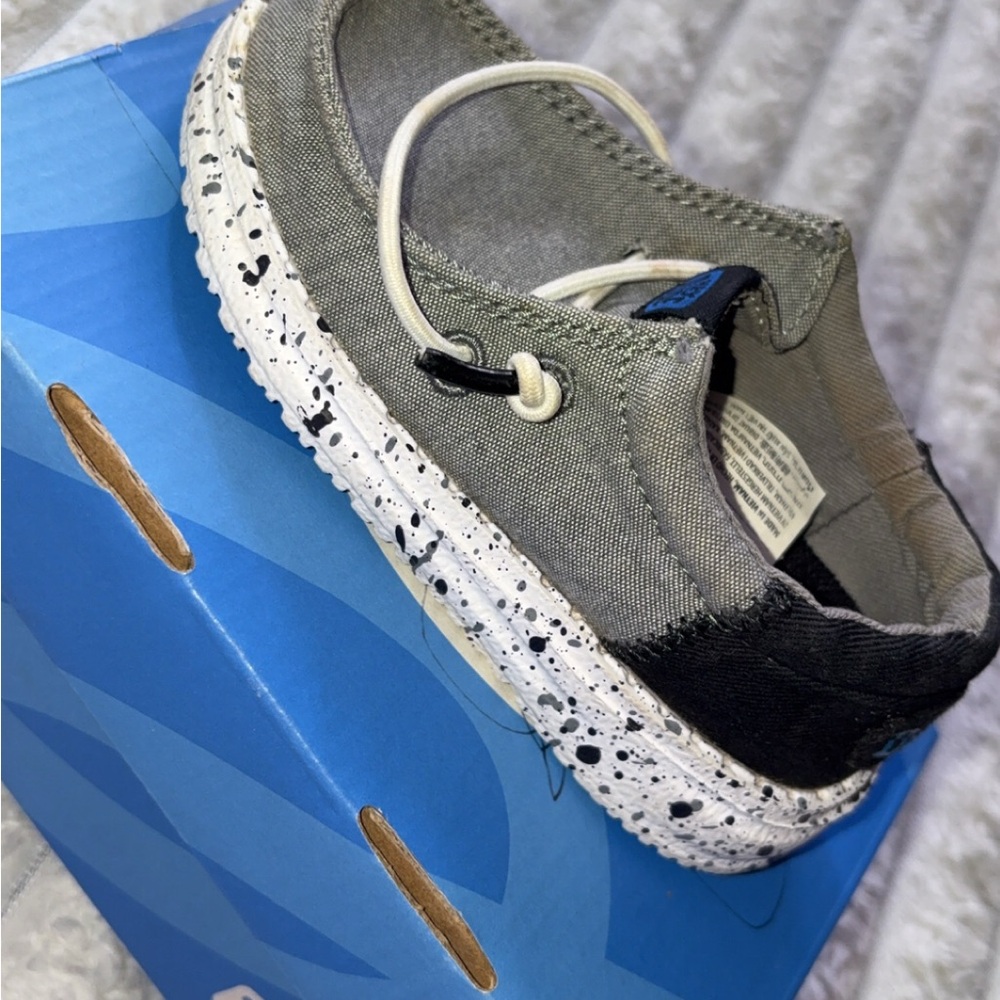 Hey Dude Toddler Sneakers in Gray and Black